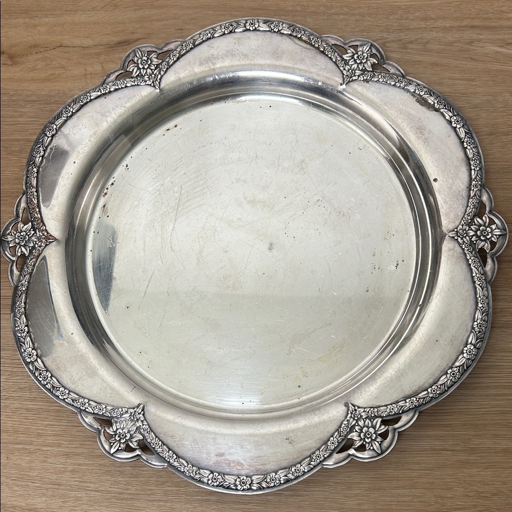 WM Rogers Silver Plated 14” Platter